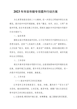 2023年市容市貌专项提升行动方案.docx
