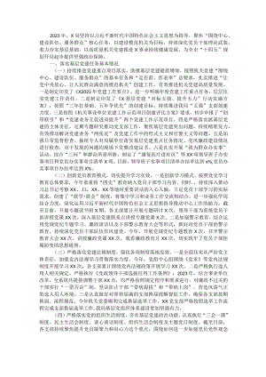 2023年度基层党建工作总结.docx