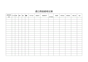 进口药品验收记录.docx