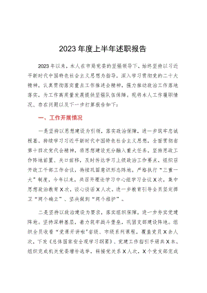 2023年度上半年述职报告.docx