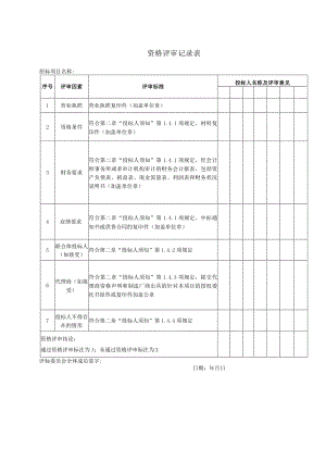 资格评审记录表(2023年).docx
