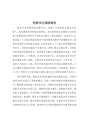 党委书记调研报告.docx