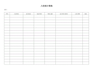 入住统计表格.docx