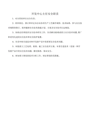 开发中心主任安全职责.docx