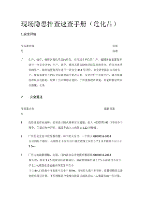 现场隐患排查速查手册（危化品）.docx