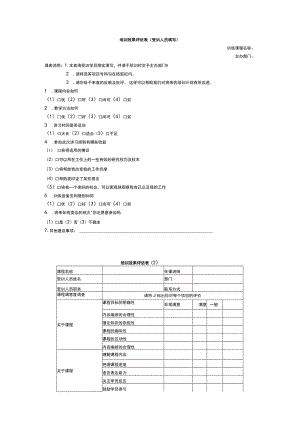 培训效果评估表（受训人员填写）.docx
