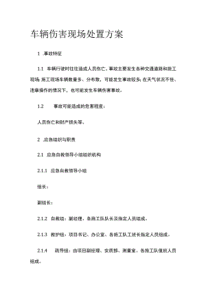 车辆伤害现场处置方案[全].docx