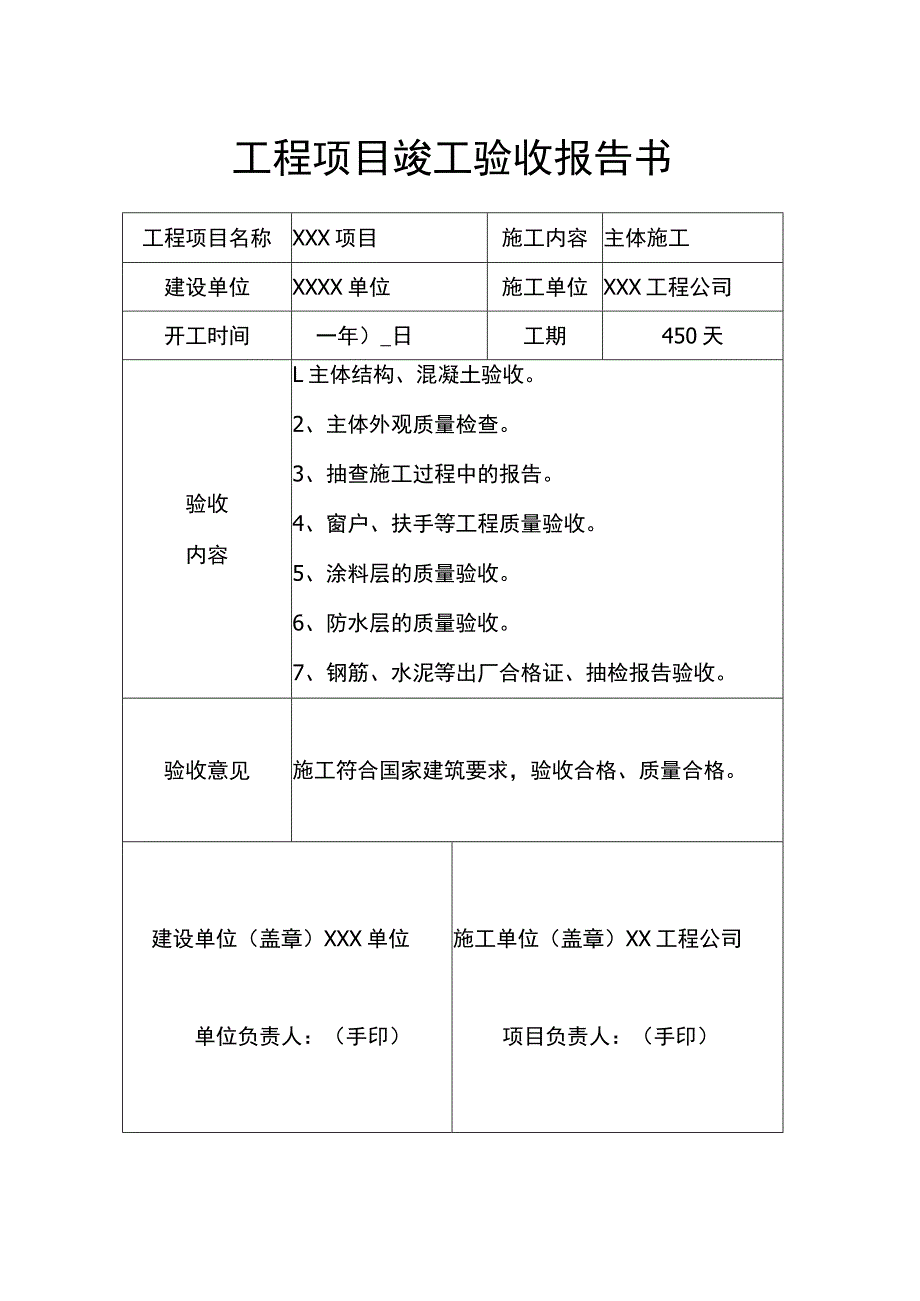 工程项目竣工验收清单参考模板(范本5篇).docx_第2页
