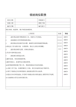 领班岗位职责.docx