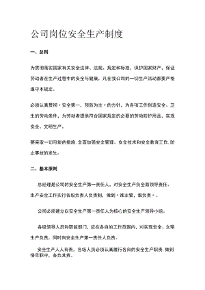 公司岗位安全生产制度[全].docx