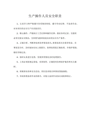 生产操作人员安全职责模板范本.docx