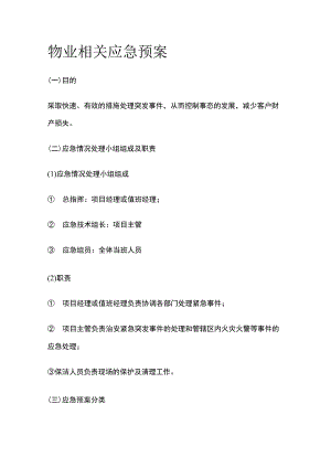物业相关应急预案全.docx