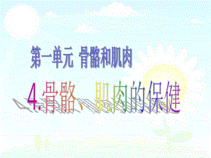 骨骼肌肉的保健.ppt