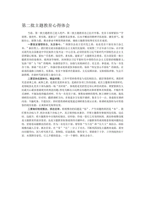 第二批主题教育心得体会.docx