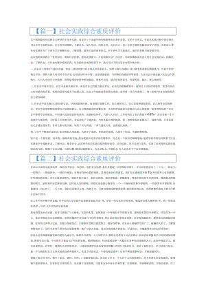 社会实践综合素质评价6篇.docx