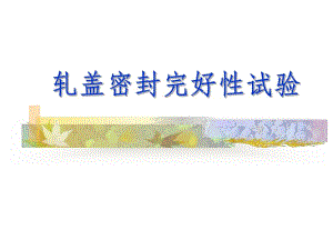 轧盖密封完好性试验.ppt