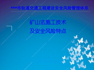 轨道交通矿山法施工技术及安全风险特点.ppt