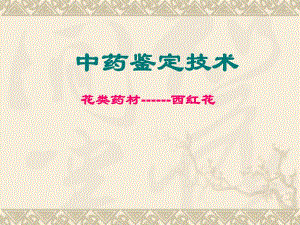 西红花的鉴别.ppt