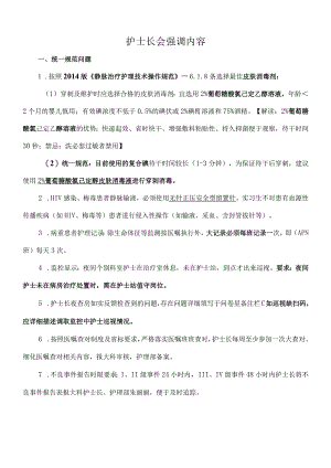 护士长会强调内容.docx