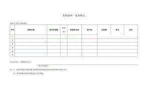 货物说明一览表格式33（2023年）.docx