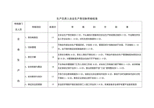 生产负责人安全生产责任制考核标准.docx