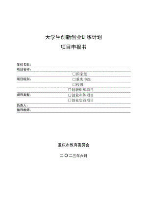 大学生创新创业训练计划申请书.docx