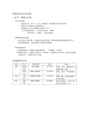 射频基本知识及参数培训资料.docx