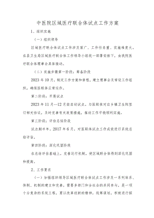 中医院区域医疗联合体试点工作方案.docx