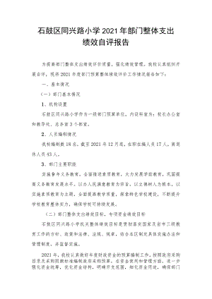 石鼓区同兴路小学2021年部门整体支出.docx