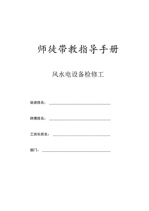 师徒带教指导手册.docx