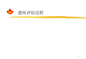 遗传评估过程.ppt