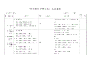 局技质部项目检查表.docx
