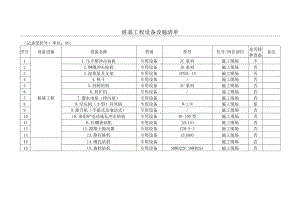 桩基工程设备设施清单.docx