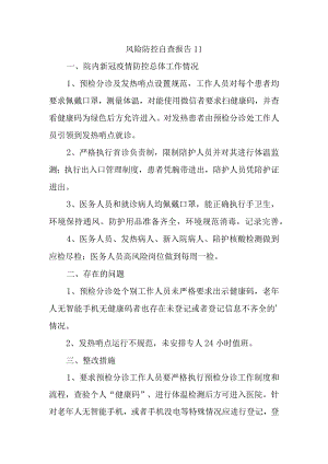 风险防控自查报告11.docx