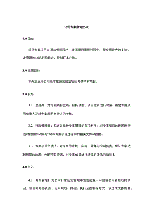 公司专案管理办法.docx