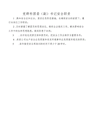 党群科团委（副）书记安全职责.docx