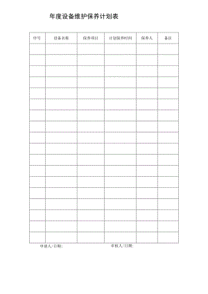 设备维护保养计划表.docx