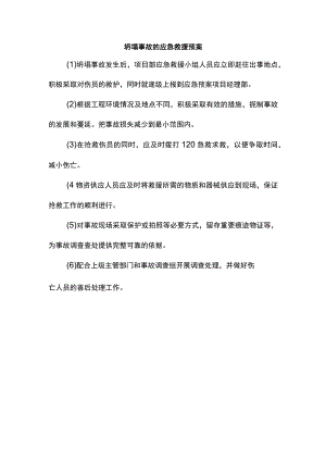 坍塌事故的应急救援预案.docx