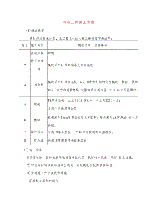模板工程施工方案-.docx