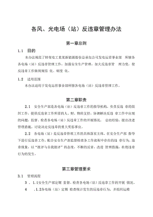 发电运营事业部反违章管理办法.docx