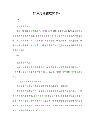 什么是碳管理体系？.docx