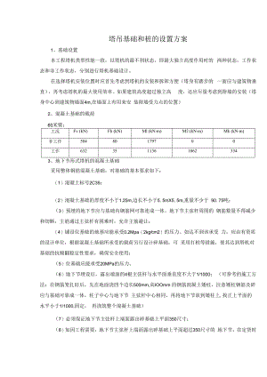 塔吊基础和桩的设置方案.docx