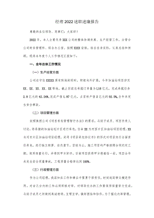 经理2022述职述廉报告.docx