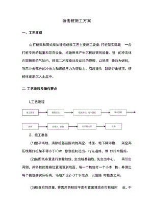 锤击桩施工方案.docx