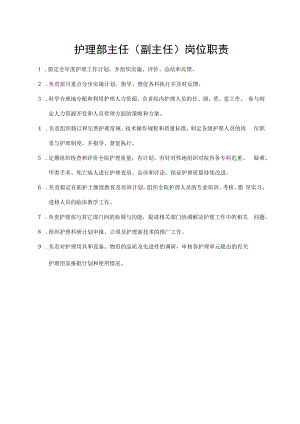 护理部主任（副主任）岗位职责.docx