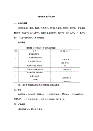 锤击桩质量控制方案.docx