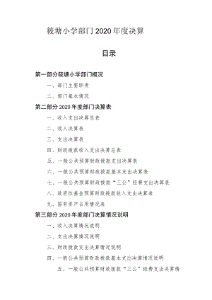 筱塘小学部门2020年度决算.docx
