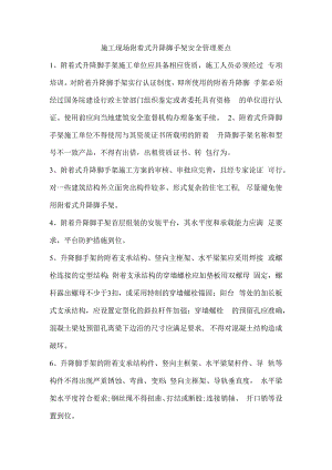 施工现场附着式升降脚手架安全管理要点.docx