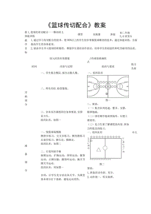 篮球传切配合教案.docx