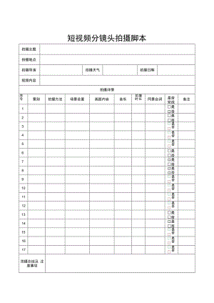 视频分镜头拍摄脚本精选5篇.docx